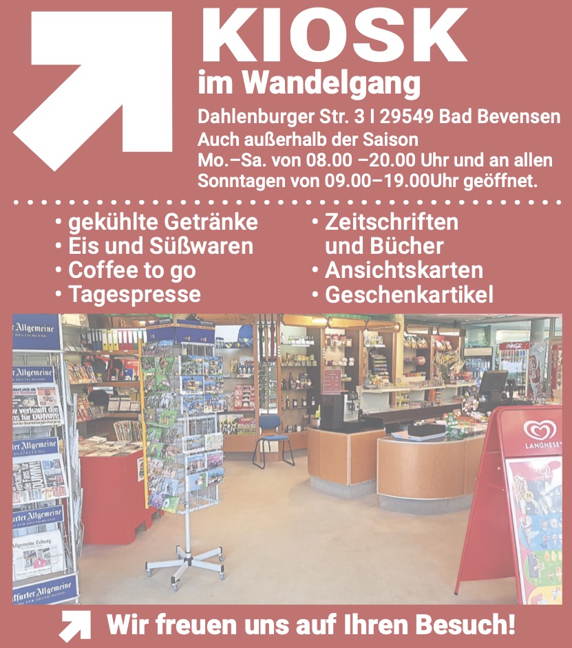 Kiosk im Wandelgang