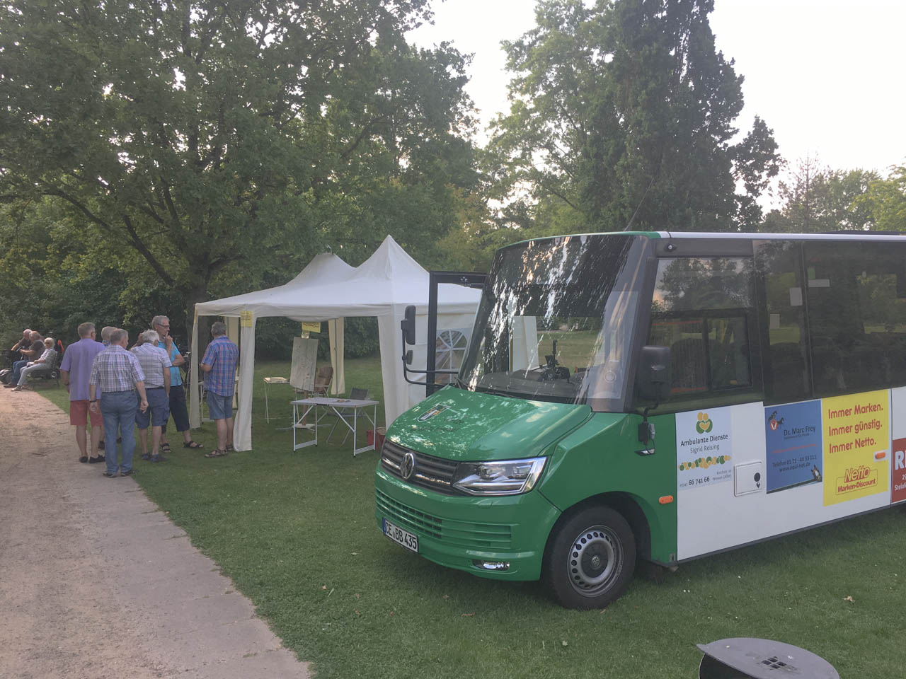 Der Wietzer Bus an unserem Stand